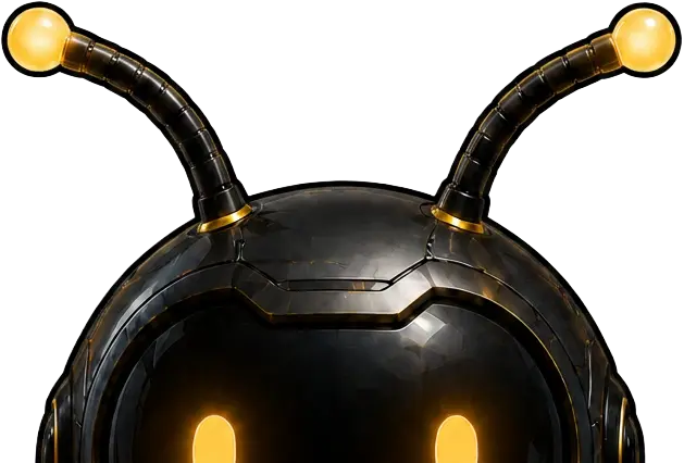 Nyx the OffOn firefly mascot, peeking variant